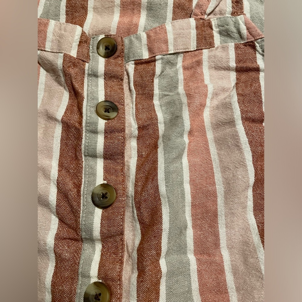 Sonoma Striped Button up Tank Top